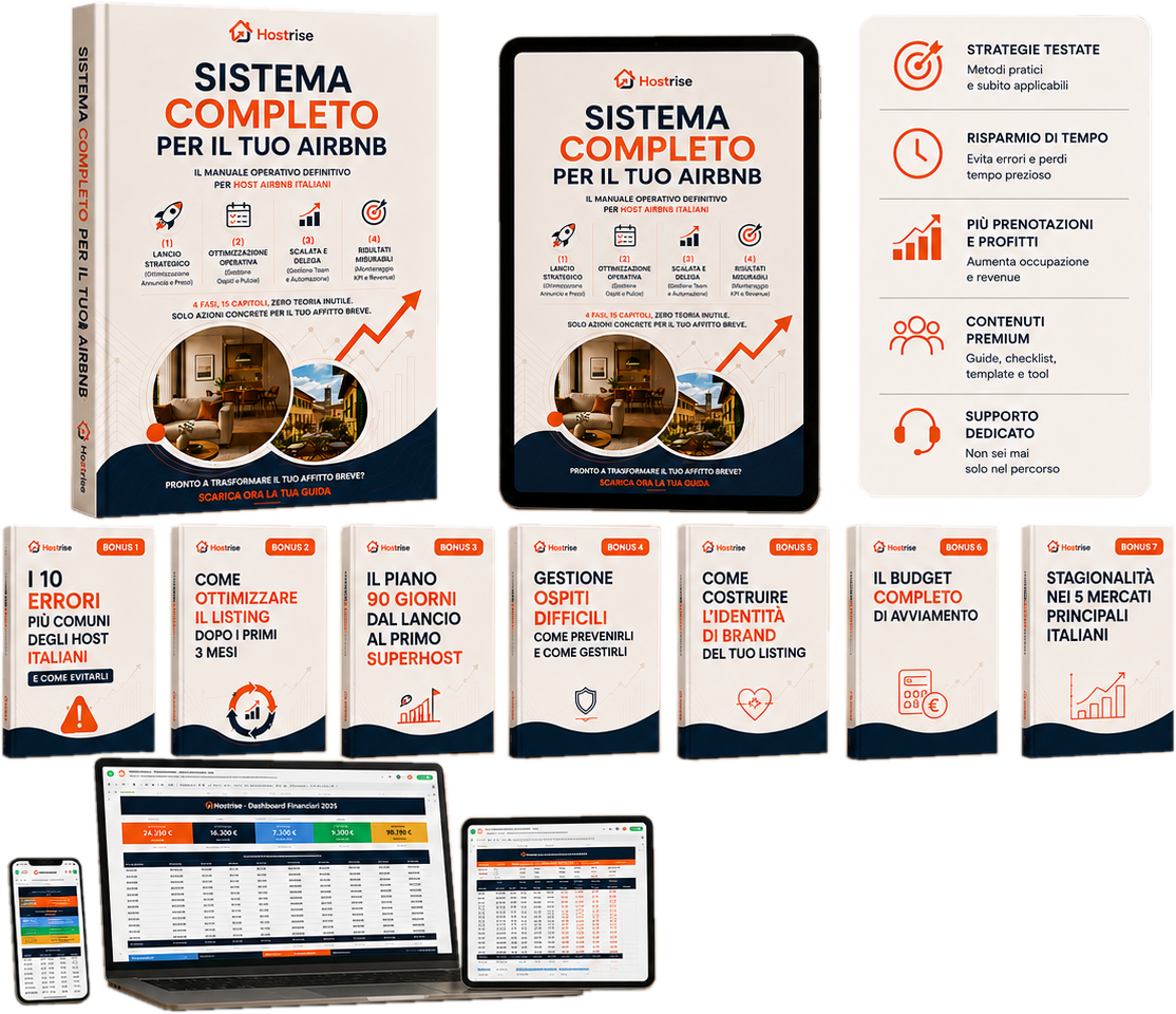 HostRise Sistema Completo per il tuo Airbnb